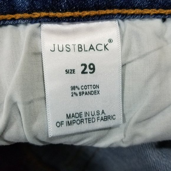 Just Black Distressed Straight Leg Jeans Size 29 NWOT Stitch Fix - Picture 4 of 5